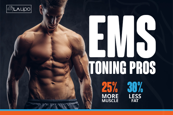 Image of man with sculpted stomach showing the fat loss and muscle gain of LA-EMS Body Sculpting Treatment Greater London (Greenwich)