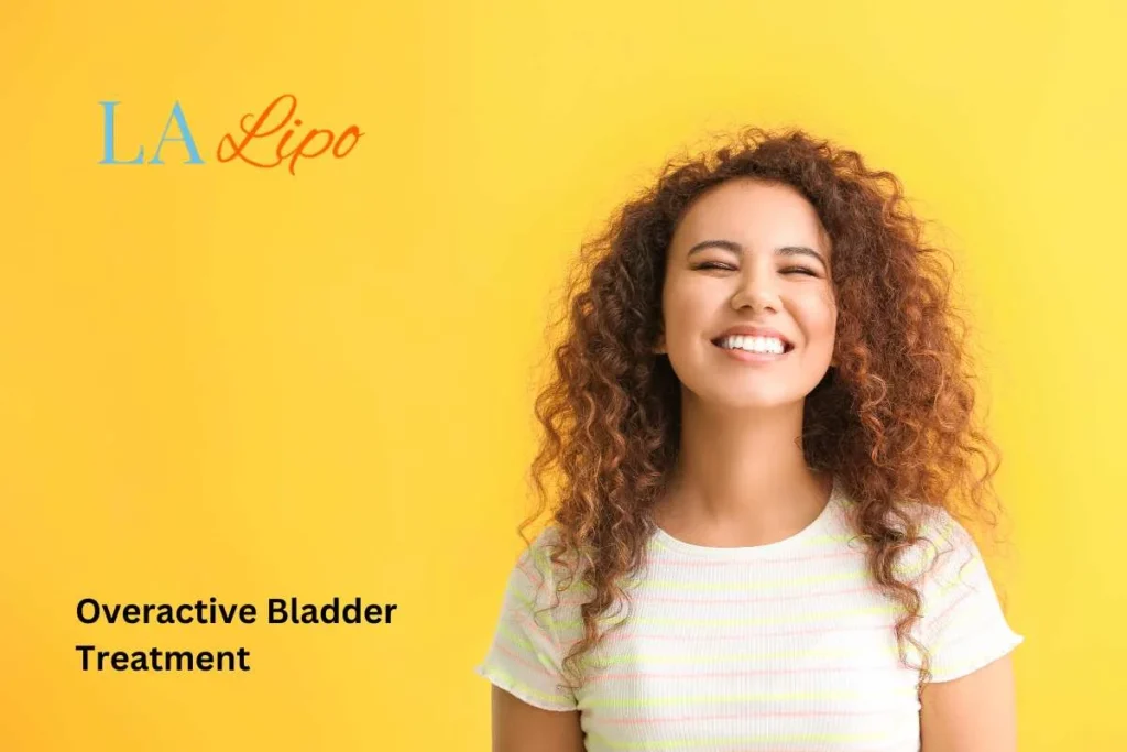 woman smiling about overactive bladder treatment Greater London (Greenwich) solutions
